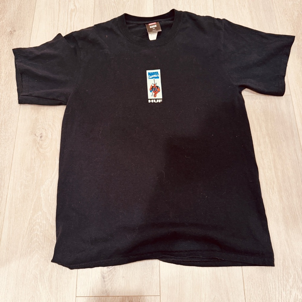 Spider-Man Huf Short Sleeve Black Shirt Sz Medium Men Unisex